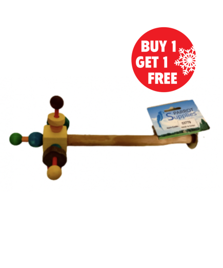 Parrot-Supplies Twirler Perch Spinning Bird Toy - BOGOF